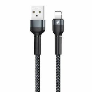 Cable USB Lightning Remax Jany Alloy, 1m, 2.4A (black) kép