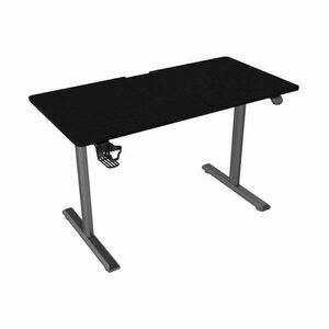 Elektronikusan állítható magasságú íróasztal, gamer asztal - Fekete kép