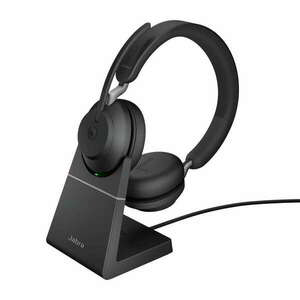 Jabra Evolve2 65 (Microsoft Teams, USB-C, Töltőállomás) Bluetooth Stereo Headset Fekete kép