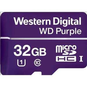 Western Digital MicroSD kártya - 32GB (microSDHC™, SDA 6.0, 24/7 működtetés, Purple) kép