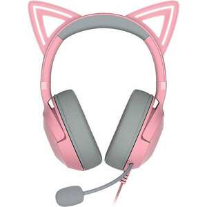 Razer Kraken Kitty Edition V2 Vezetékes Gaming Headset Quartz Edition - Rózsaszín kép
