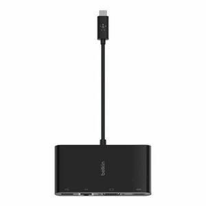 Belkin USB-C Multimedia Adapter (GBE - HDMI - VGA - USB-A) - Black kép