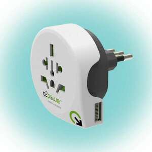 Q2 power Utazóadapter "World to Italy USB" kép