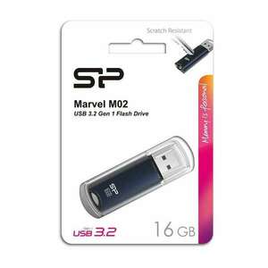Silicon Power Marvel M02 USB flash meghajtó 16 GB USB A típus 3.2 Gen 1 (3.1 Gen 1) Fekete kép