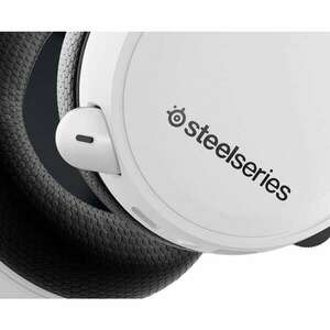 SteelSeries Arctis 7+ vezeték nélküli mikrofonos fejhallgató fehér (61461) kép