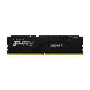 16GB 5200MHz DDR5 RAM Kingston Fury Beast Black CL36 (KF552C36BBE-16) kép