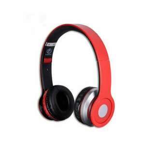Rebeltec CRISTAL Bluetooth/3.5mm piros vezeték nélküli mikrofonos fejhallgató kép
