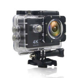 Sportkamera távirányítóval , 4K UltraHD, WIFI 2.4G, 30m vízálló, 16MP / 12MP 4K 30FPS, Fekete kép