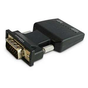 Elmak Savio CL-145 VGA, Audio - HDMI, DC / 5V 600mA fekete adapter kép