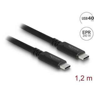 Delock USB4 (Gen 3x2) 40 Gbps koaxiális kábel 1, 2 m (80009) (del80009) kép