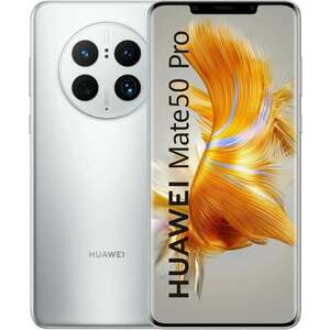 Huawei Mate 50 Pro 8/256GB Dual-Sim mobiltelefon ezüst (51097FTY) kép