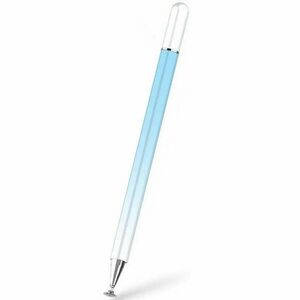Univerzális toll, (bármilyen kapacitív kijelzőhöz), színátmenetes, Ombre Stylus Pen, világoskék/fehér kép