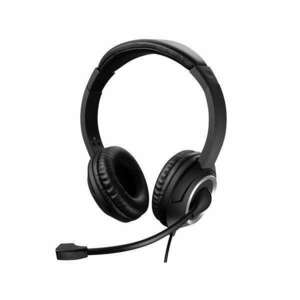 Sandberg Fejhallgató - MiniJack Chat Headset (mikrofon; 3, 5mm jack; hangerő szabályzó; 1, 8m kábel; fekete) kép