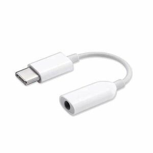 Adapter, USB Type-C - 3.5 mm jack átalakító, Xiaomi, gyári, fehér kép