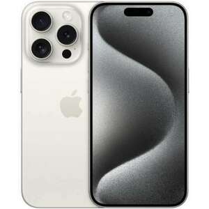 Apple MTUW3ZD/A iPhone 15 Pro 15, 5 cm (6.1") Dual SIM iOS 17 5G USB C-típus 128 GB Titán, Fehér kép