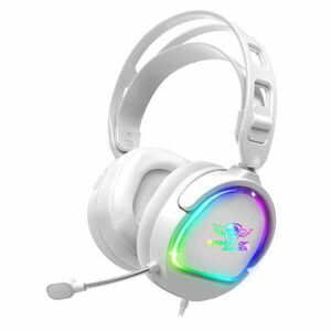 Spirit of Gamer Fejhallgató - PRO-H6 RGB White (MultiPlatform, mikrofon, 3.5mm jack, hangerőszabályzó, 2m kábel, fehér) kép