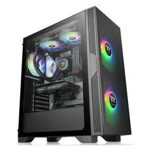 Thermaltake Versa T25 Tempered Glass Black kép