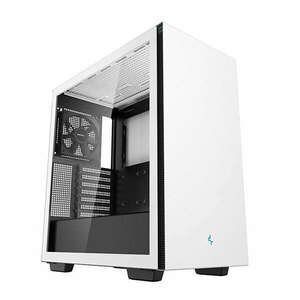 DeepCool Számítógépház - CH510 WH (fekete, ablakos, 1x12cm ventilátor, Mini-ITX / Mico-ATX / ATX / E-ATX, 2xUSB3.0) kép
