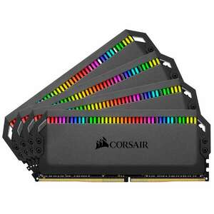 Corsair 128GB / 3600 Dominator Platinum RGB DDR4 RAM KIT (4x32GB) (CL18) kép