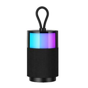 USAMS YIN bluetooth hangszóró (v5.3, 1200mAh belső akku, kártyaolvasó, LED) FEKETE kép