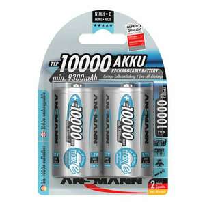 Ansmann 10000mAh NiMh Újratölthető D elem (10db/csomag) kép