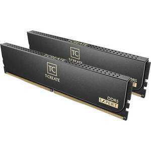 TeamGroup 32GB / 6400 T-Create Expert DDR5 RAM KIT (2x16GB) - Fekete (CTCED532G6400HC32ADC01) kép