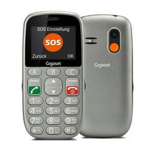 Gigaset GL390 Senior S30853-H1177-R601 0.32GB Dual SIM Ezüst Hagyományos telefon kép