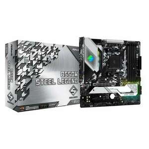 AsRock B550M STEEL LEGEND Alaplap, Socket AM4 kép