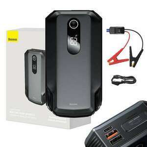 Powerbank / Baseus Super Energy Max autósugárzó indító, 20000mAh, 2000A, USB (fekete) kép
