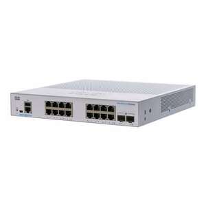 Cisco CBS250-16T-2G 16x GbE LAN 2x SFP port L2 menedzselhető switch kép