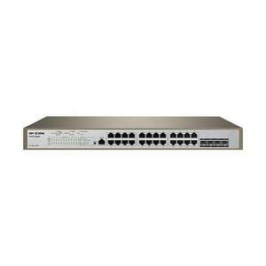 IP-COM Switch Vezérelhető PoE, PRO-S24-410W (24x1Gbps + 4x1Gbps SFP + 1x1Gbps console port; 24 af/at PoE+ port; 370W) kép