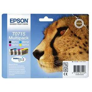 T07154010 Tintapatron multipack Stylus D78, D92, D120 nyomtatókhoz, EPSON, b+c+m+y, 23, 9ml kép