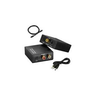 Digitális - analóg Toslink/koaxiális - 2RCA, 3.5 mm Jack audio adapter DAC kép