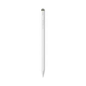 BASEUS érintőképernyő ceruza (aktív, passzív, kapacitív, LED kijelző + póthegy) FEHÉR Apple Pencil kompatibilis kép