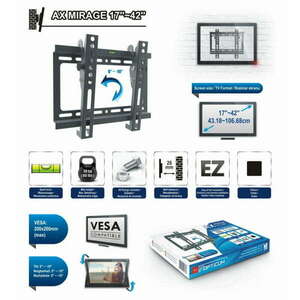 Opticum Mirage fali TV konzol 17&quot;-42&quot; kép