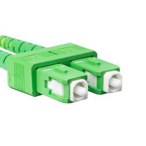 Lanberg FO-SASA-SD11-0010-YE száloptikás kábel 1 M SC/APC G.657.A1 Zöld, Sárga kép