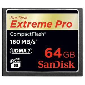 Sandisk Extreme Pro 64GB Compact Flash memórikártya kép