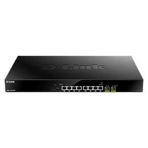 DLINK DMS-1100-10TP D-LINK Switch 8x2.5Gbps(8xPOE) + 2xGigabit SFP+, Menedzselhető, DMS-1100-10TP kép