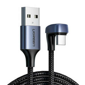 USB 2.0 A-C UGREEN kábel, 1 m, fekete (70313) kép