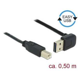 Delock Kábel EASY-USB 2.0-s A típusú csatlakozódugó, ívelt felfelé / lefelé &gt; USB 2.0-s B-típusú csa kép
