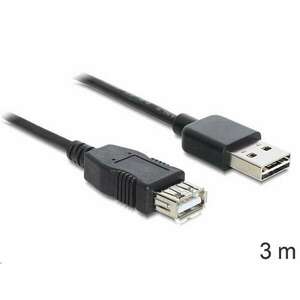 Delock 83372 USB 2.0 -A apa > USB 2.0-A anya hosszabbító kábel 3 m (83372) kép