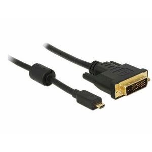 Delock HDMI-kábel Micro-D-csatlakozódugóval &gt; DVI 24+1 csatlakozódugó 2 m kép