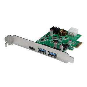 Logilink PCI Express kártya, USB 3.2 Gen1x1, 1x USB-C PD 3.0 és 2x USB 3.0 kép
