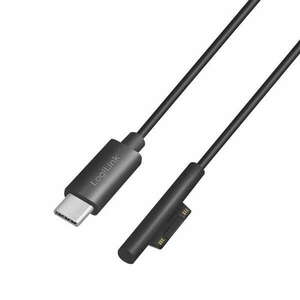 Logilink USB 3.2 Gen 1 kábel, USB-C/M-MS Surface/M (90 ), PD, fekete, 1, 8 m kép