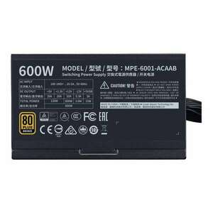 Cooler Master MWE Bronze V2 600 - power supply - 600 Watt (MPE-6001-ACAAB-EU) kép