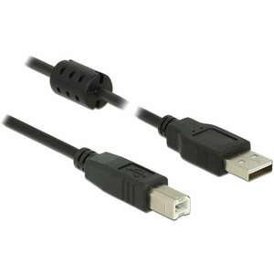 Delock USB 2.0-s kábel A-típusú csatlakozódugóval &gt; USB 2.0-s, B-típusú csatlakozódugóval, 3, 0 m, fe kép