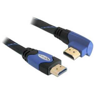 DeLock Cable High Speed HDMI with Ethernet – HDMI A male > HDMI A male angled 4K 2m 82956 kép