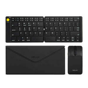 Set Wireless foldable Keyboard Delux KF10 and mouse MF10PR kép