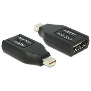 Delock Adapter mini Displayport-dugós csatlakozó &gt; HDMI-csatlakozóhüvely kép