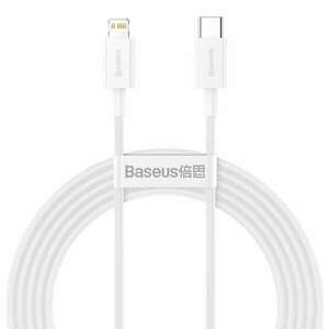 USB-C kábel a Lightning Baseus Superior sorozathoz, 20 W, PD, 2 m (fehér) kép
